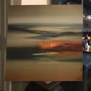 “Calm Scape”, by Lisa Ridgers, 27” x 27”